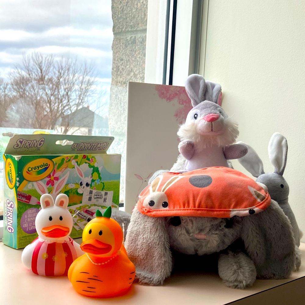 Bunny Basket with Easter Goodies.